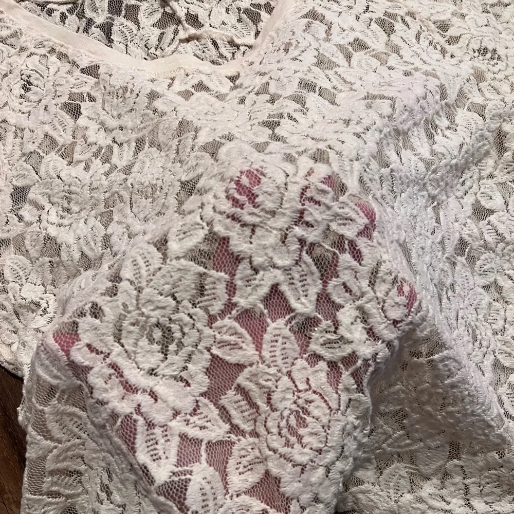Express Floral Lace Top, small - Picture 6 of 6